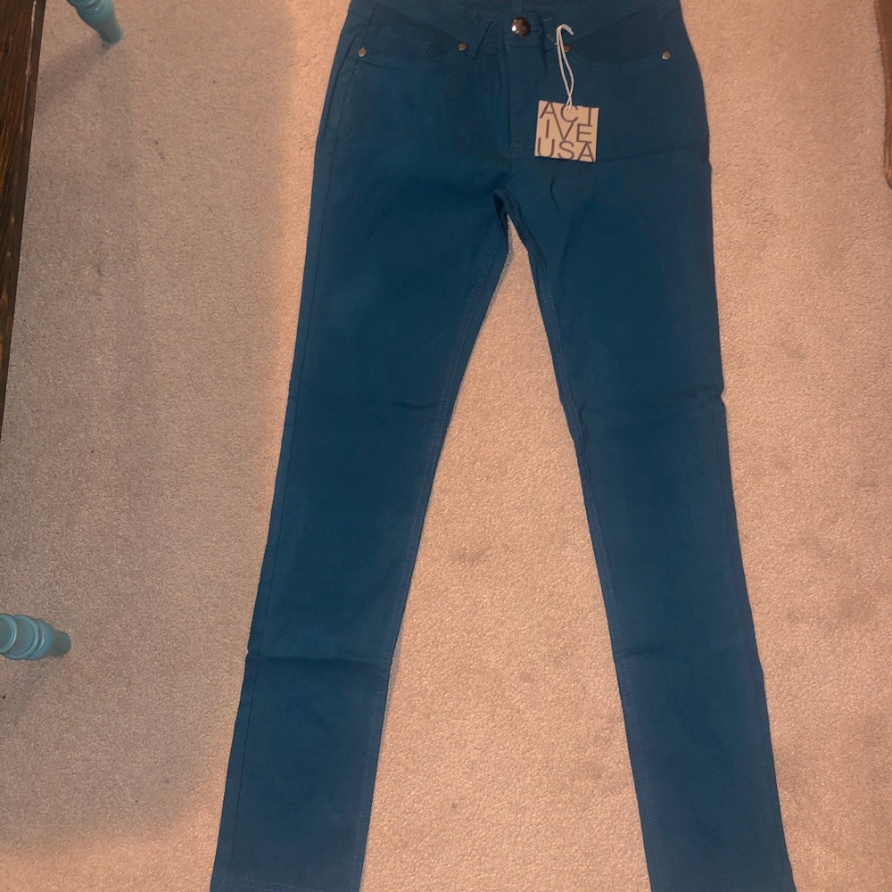 Teal pants